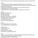 2014-2015 Mercedes-Benz C 250 SLK 250 Heizungskühlmittel-Regelventil 2712030164