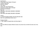 2018–2022 LEXUS RX RX350L RX450HL 2 Stück elektrische Heckklappen-Gasdruckfedern 6892048061 6892048060