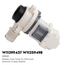 W11399437  W11259498 Bomba de drenagem de máquina de lavar para máquina de lavar Whirlpool Kenmore Crosley
