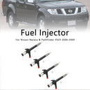 4 STK drivstoffinjektor 095000-6250 Passer Nissan Navara D22 D40 Diesel 16600-EB70A