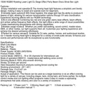 150W RGBW Pyörivä laservalo DJ Stage Effect Party Beam Disco Show Bar Light