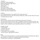 2010-2017 Mercedes-Benz E-Class W207 Coupe Gloss Black Rear Spoiler