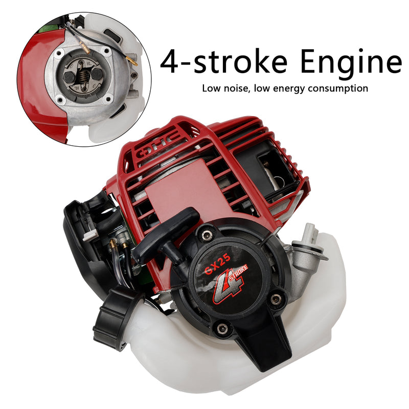 25ccm 4-takts motor 4-takts gressetermotor gressklipper børsteklipper egnet for GX25