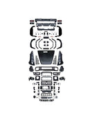 1993–2018 Passer for Mercedes W463 G550 G500 Oppgradering W464 G63 AMG-stil karosserikit støtfanger