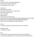 2 kpl etupuskurin kannen säleikön kehyksen sisäosa Audi Q5 2018-2022 meshille