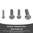 Stainless Steel M6 & M8 & M10 & M12 Broken Snapped Stud Drill Guide Kit 4PCS