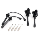 2003-2005 For Mitsubishi Outlander 2.4L L4 2x tennspole + 2x tenningskabel + 4x tennplugger UF295
