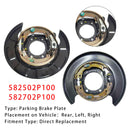 2010-2012 Kia Sorento Linke+Rechte hintere Feststellbremsplatte 582502P100+582702P100