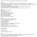 Těleso ventilu převodovky Nissan X-Trail JF018 CVT