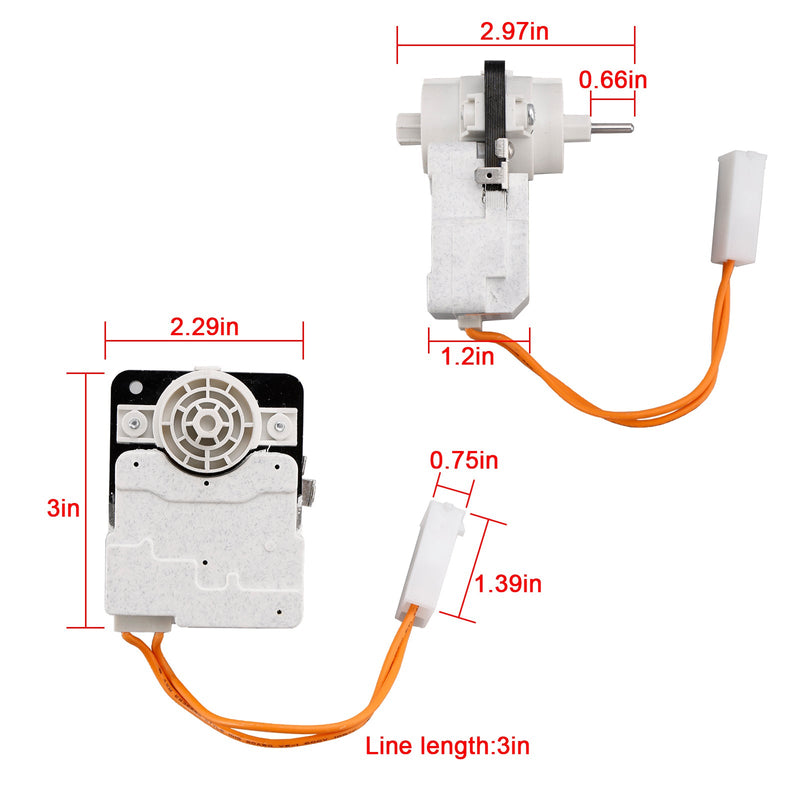 W10464673 Jääkaapin höyrystimen tuulettimen moottori Whirlpooliin, korvaa WP:nW10464673