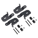 Paquete de 2 soportes de faros delanteros de pilar A 7318 (negro) para Jeep Wrangler JL 2018-2019
