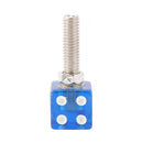 2x Custom DICE Kennzeichenschraube Blau Kunststoff Motorrad Chopper Bobber