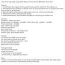 Par tåkelys med lyspærer for Ford Transit Custom 2014-2023