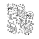 Skjutdörrsrulle mitt höger 4894036AE för Chrysler Voyager 2001-2008