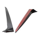 2011–2017 BMW X3 F25 schwarz glänzend Paar Heckscheibe Seitenflügel Spoiler