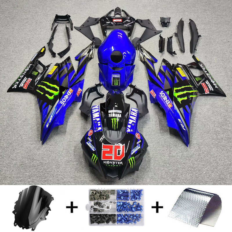 2019-2021 Yamaha YZF-R3 R25 ruiskutussuojasarja, runko muovia ABS