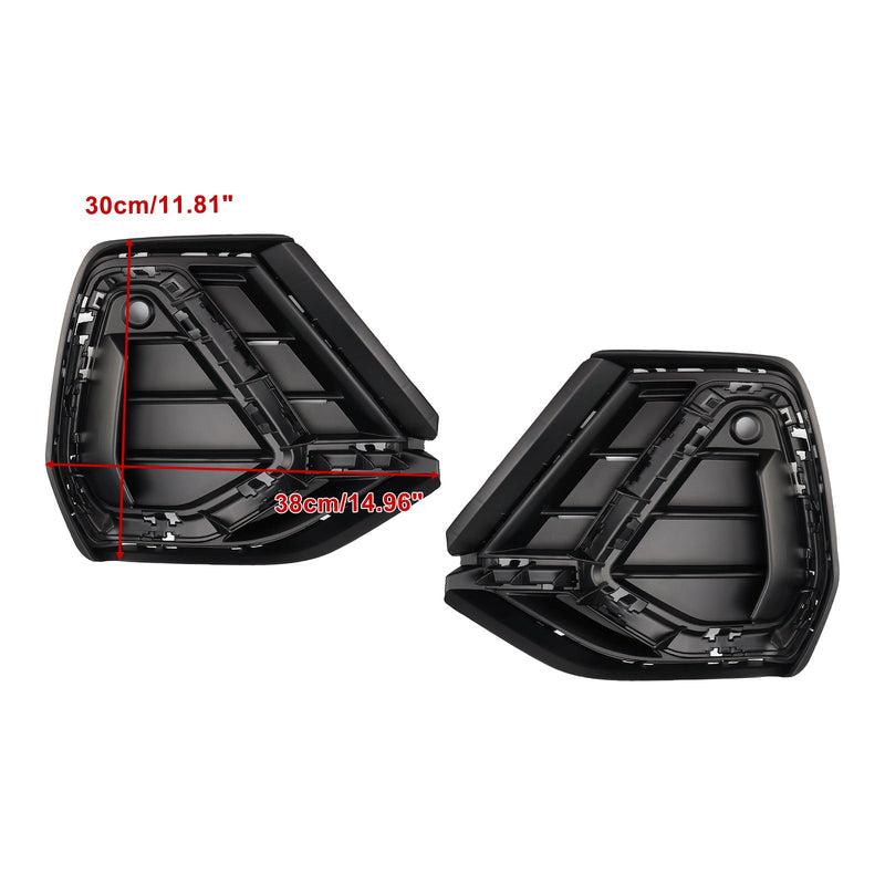 2019–2022 Audi Q3 S-Line 2 Stück glänzend schwarz Frontstoßstangen-Kühlergrillabdeckung