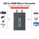 1 SDI In to 2 HDMI + SDI Out Mini HD Video Micro Konverter Audio Switcher