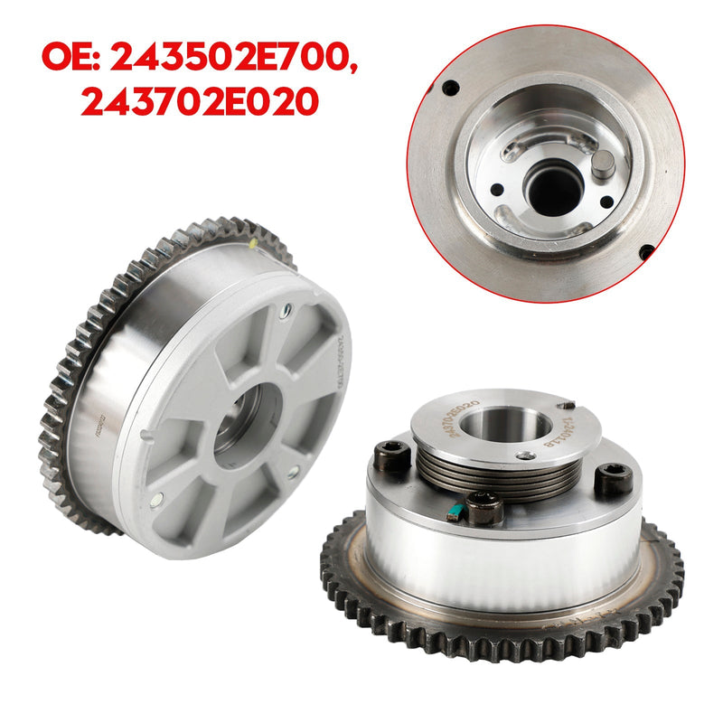 2017-2018 Forte 5 Schrägheck 2.0L OHNE Turbomotor Auspuff &amp; Einlass CVVT Nockenwellenrad Kettenrad 243502E700