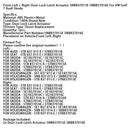 Front Left + Right Door Lock Latch Actuator 5NB837015E/016E For VW Golf 7 Audi Skoda