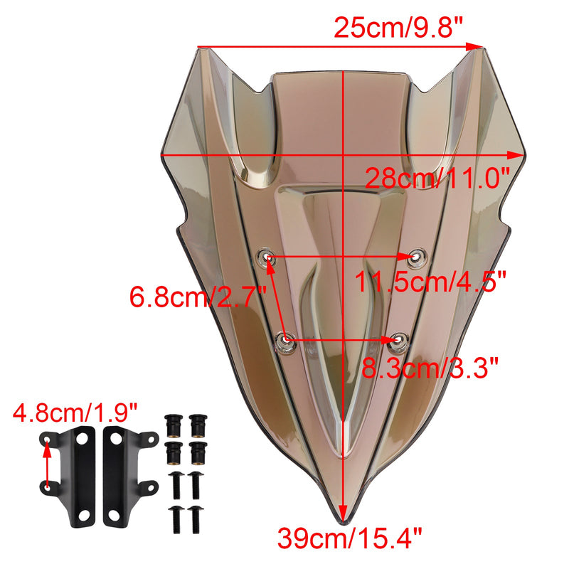 Windschutzscheibe Windschutz für KAWASAKI Z500 2024-2025