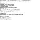 2008-2013 Peugeot 308 Fuse Box 9675878780 BSM-R06