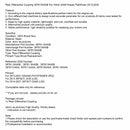 Differentialkobling bagtil 387613KA0B til Infiniti QX60 Nissan Pathfinder 13-20