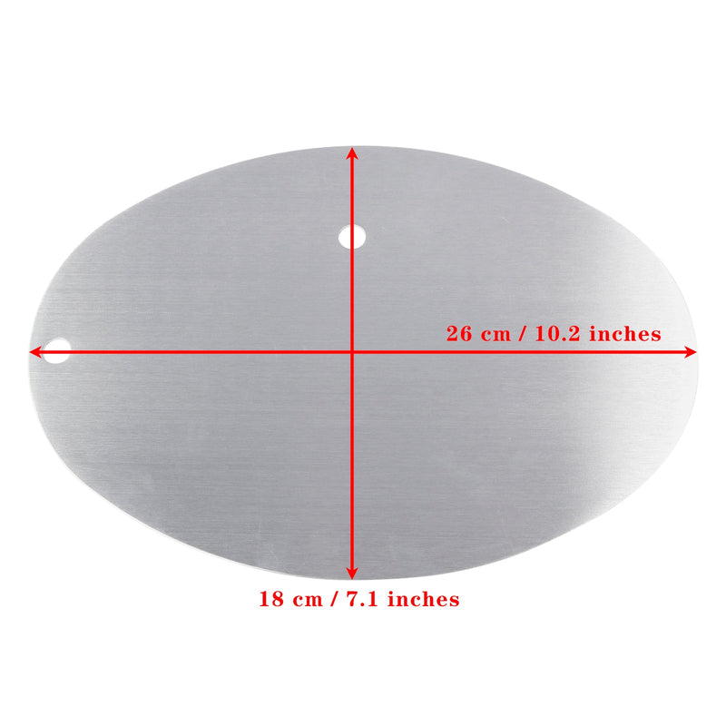 DIY Universal Motorcykel registreringsskylt Aluminium Anpassad oval registreringsskylt