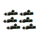 Pack of 6 injectors for Nissan Murano 2003-2004 and Quest 2004-2009, part number 16600-7y000