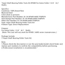 Työkalujoukko RT600 -syöttöakselin laakerin poistamiseksi täysin 1 3/4 ″ ja 2 ″ aaltoja varten