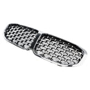Front Kidney Grille Grill For BMW 1 Series F40 19-23 Silver Diamond Style