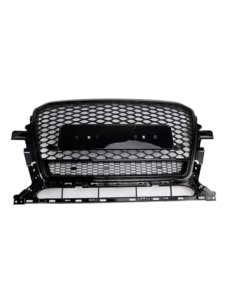 Schwarz glänzend Front Honeycomb Stoßstangengrill Grill Fit Audi Q5 2013-2017