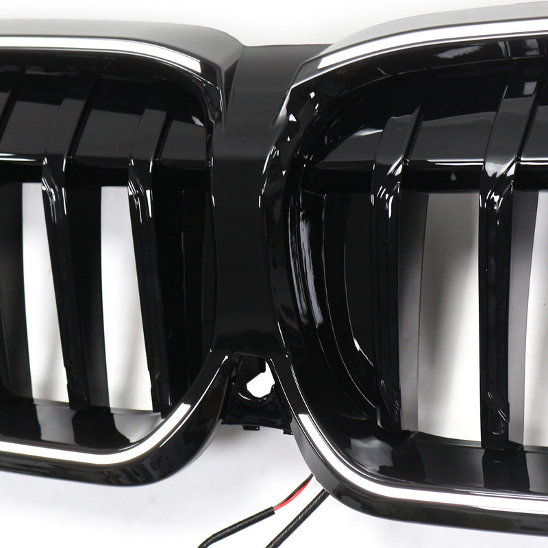 2019–2022 BMW 3 -sarja G20 Munuaisten säleikkö, kiiltävä musta, 51138072085