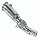 Tubo de escape descendente para BMW N20 328i 330i F30 L4 2.0L (2012-2014) fabricado en acero inoxidable.