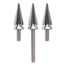 3 silberne Windschutzscheibenbolzen mit Dornen für Electra Glide, Tri Glide und Street Glide (Baujahre 2014–2025)