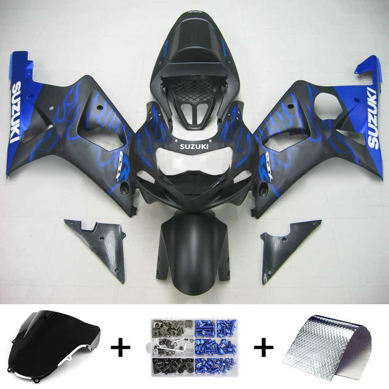 2000-2002 Suzuki GSXR1000 K1 K2 salgssett for injeksjon karosseri plast ABS