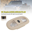 Włącznik oświetlenia LED szyberdachu w konsoli dachowej 8C3Z-25519A70-AB Beżowy do Forda F250 F350 F450