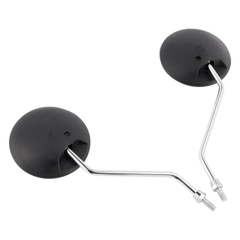 Runder schwarzer Spiegel mit Chromarm, 8 mm, für Honda NA/NC/NN/NQ/NX/PA/SE/TG50 C70