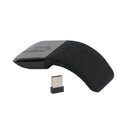 Foldable Arc Touch Maus Kabellos 2.4GHz Optical Touch Receiver PC Laptop Schwarz
