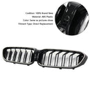 2017–2020 BMW 5 -sarja G30 G31 Doublellame Front Munuaisten säleikkö, kiiltävä musta