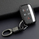 Autoschlüsselhülle aus Leder und Silikon mit Schnalle für Range Rover