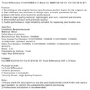 BMW F20 F30 F31 F32 X5 E70 X6 E71 Vorderachsdifferential 31507590898 3,15 Verhältnis 7590898 31507590898