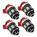 Paquete de 4 inyectores para Nissan D21 XE Pickup 2.4L 93-95 JS40-1 16600-72P00