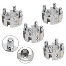 Yamaha Club Car Ezgo 2"" Radabstandshalter-Set mit Kabeln für Golfcarts, Radmuttern, Silber