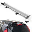 Universal Hatch Justerbar Aluminium GT Bakre Trunk Wing Racing Spoiler Silver