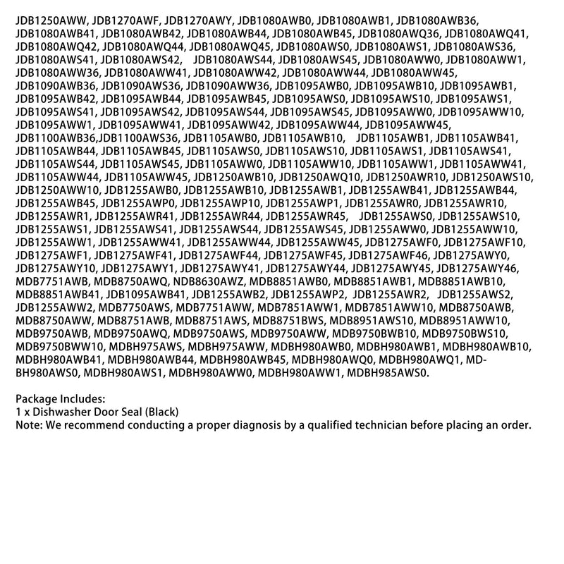 WP99003337 Dishwasher Door Seal for Maytag Amana Samsung Jenn Air etc