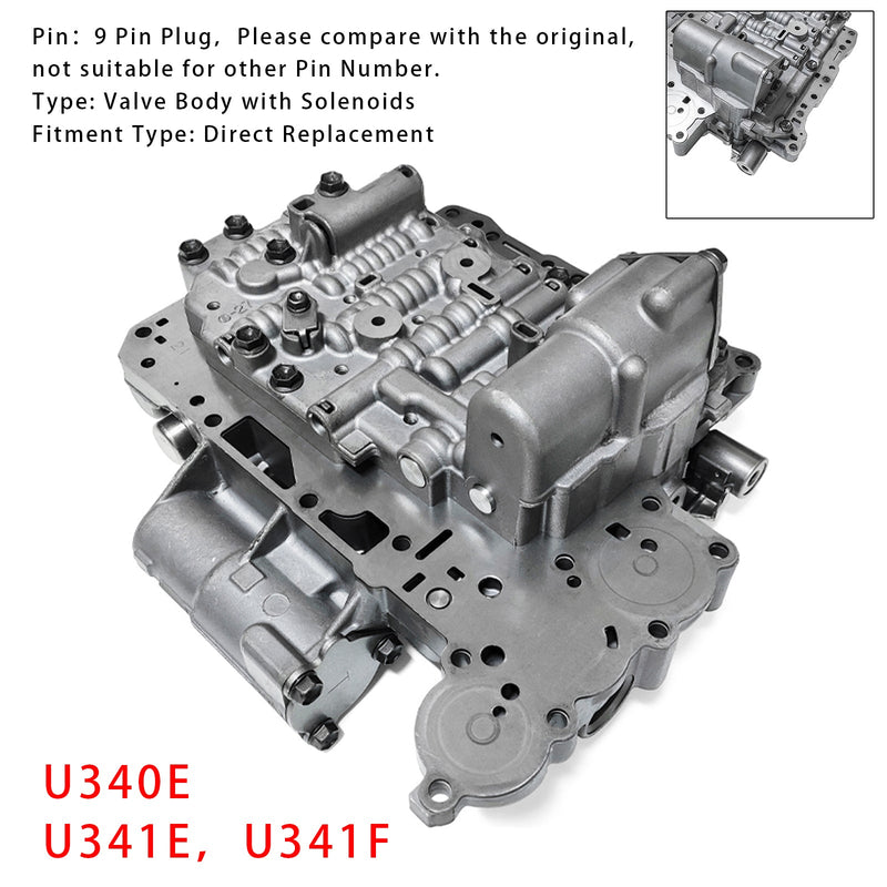 U340E U341E U341E Ventilkörper für Toyota Yaris Corolla Scion Liter 9 Pin