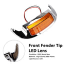 LED-Linse für die vordere Kotflügelspitze, passend für Electra Glide Ultra Limited Low 2014-2023