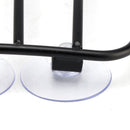 Klassischer Motorrad-Tankträger, schwarz, universell, mit Saugnäpfen