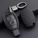 Autoschlüsselhülle aus Leder und Silikon mit Schnalle für Mercedes-Benz